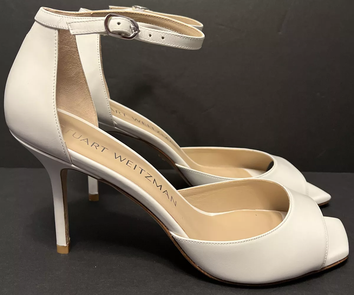 Stuart weitzman white heels sale