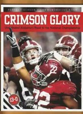 2009 Alabama Crimson Tide Crimson Glory Book National Champions Nick Saban