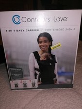 Contours Love 3-In-1 Baby Infant Carrier Harness Black Breathable Mesh B2 