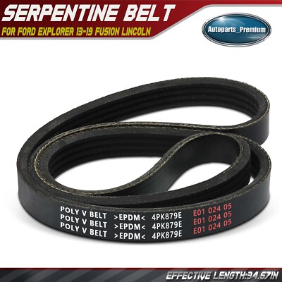 34.67'' Air Conditioning Serpentine Belt for Ford Explorer 13-19 Fusion Lincoln