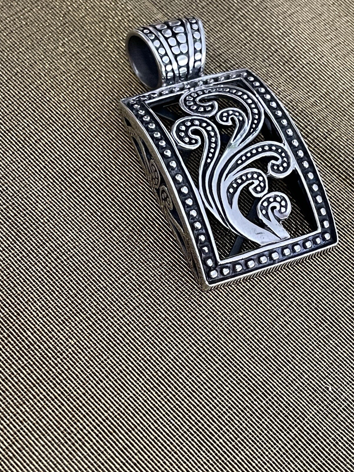 Silpada Sterling Silver Swirl Rectangular Pendant… - image 7