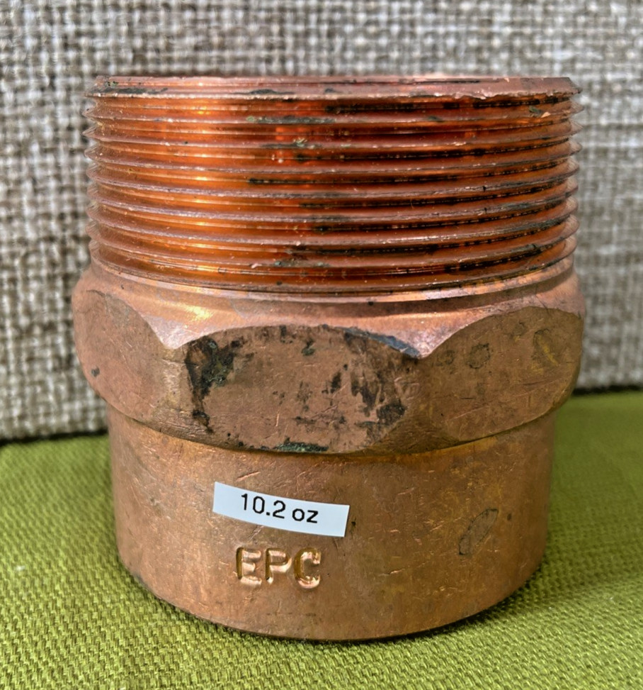 2" Copper Pressure Cup x MIP Male Adapter Fitting