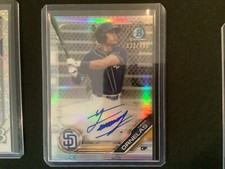 2019 Bowman Chrome TIRSO ORNELAS REFRACTOR auto RC San Diego Padres 122/499