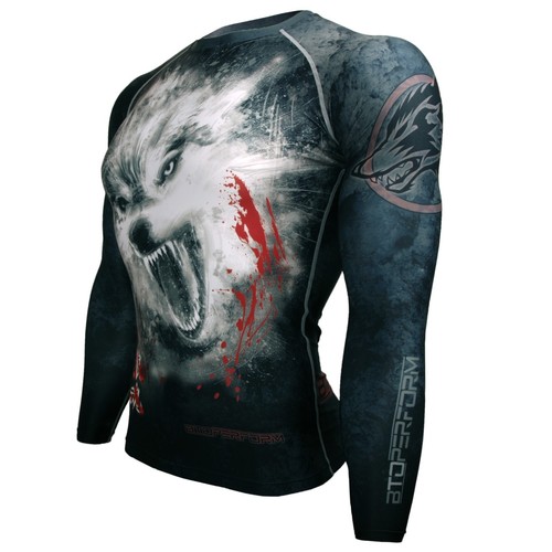 BTOPERFORM Skin Tight Compression Base Layer Under Rash guard MMA Gym S-3 - Picture 18 of 44