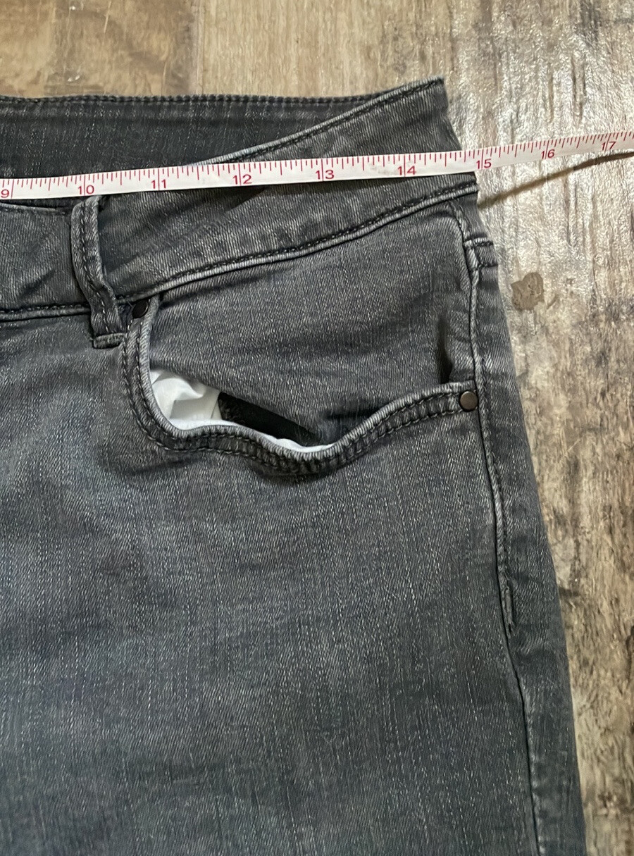 Ann Taylor Charcoal Grey The Skinny Curvy Fit High Rise Jeans size 6 Petite Pant