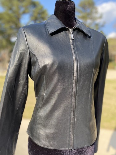 Harley-Davidson Women BRILLIANCE Black Leather Jacket Small 97141-07VW BLING - Picture 6 of 10