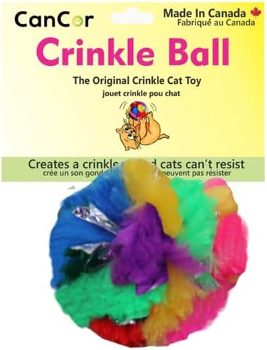 Cancor Innovations Jumbo Crinkle Ball Cat Toy