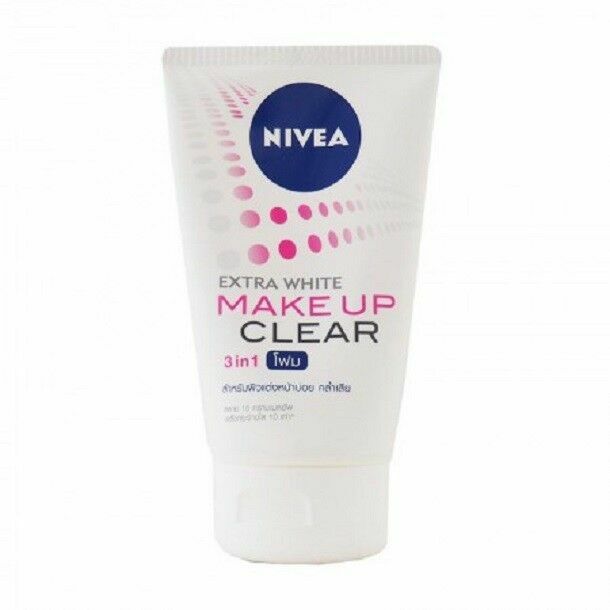 NIVEA Extra White 3 in 1 Face Wash Foam Makeup Remover Normal