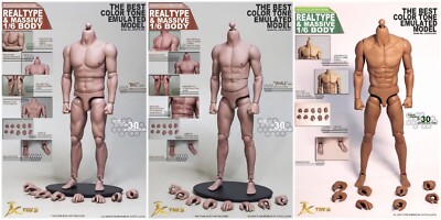 JXTOYS S01 S02 S03 1/6 Male Muscular Body  NARROW SHOULDER 12'' Figure Bruce Lee