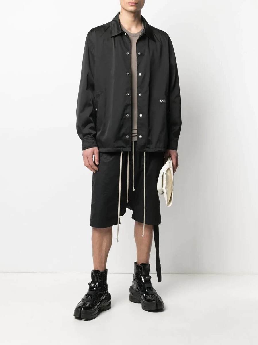 Drkshdw L87801 Rick Owens Mens Black Snap Front Jacket Size Drkshdw L87801 Rick Owens Mens Black Snap Front Jacket Size