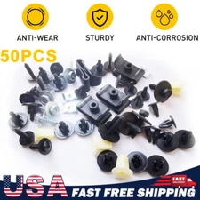 50Pcs Engine Splash Shield Fender Bumper Screw Clips Rivet Fastener For Toyota