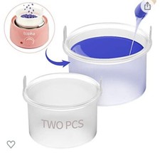 2 Sets..Bopika Silicone Wax Pot 2PCS Wax Melting Inner Pot Replacement Nonstick
