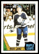1987-88 O-Pee-Chee VTG OPC EX-NM Rick Lanz Toronto Maple Leafs #239