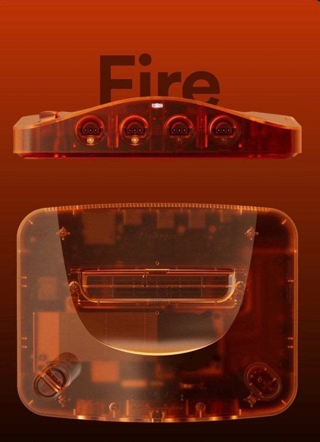 Analogue 3D Funtastic Fire Orange N64 FPGA  Nintendo Brand New SEALED unopened