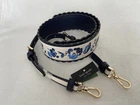 NWT KATE SPADE Blue & White Floral Handbag Strap 48" Long Adjustable
