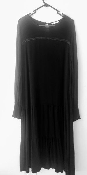 Sass Womens Dress Size 10 Shift Black Long Sleeve A2129