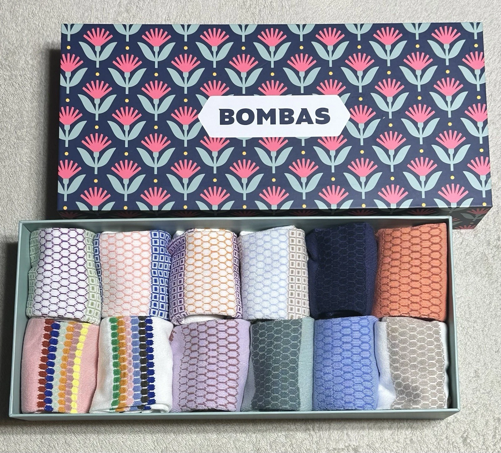 Bombas Women's Lightweight Ankle Socks 12-Pack Gift Box Size Medium 8-10.5
Opens in a new window or 