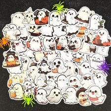 Cute Halloween Ghost Stickers - Set of 10 Random Stickers - Great for Crafts
