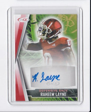 RAHEEM LAYNE 2022 SAGE FOOTBALL AUTOGRAPHED ROOKIE CARD-SHIPS FREE
