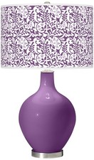 Color Plus Ovo 28 1/2" Gardenia Shade Passionate Purple Table Lamp