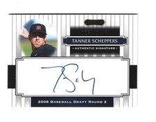 2008 Razor Signature Series #148 Tanner Scheppers AU/1499  TEXAS RANGERS