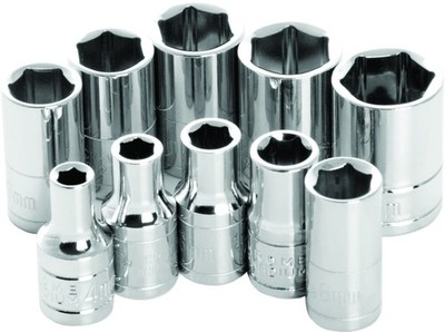 PERFORMANCE TOOL 10 PC 1/4'' MET SOCKET SET SHALLOW
