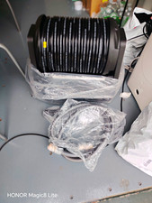 GRANDFALLS Pressure Washer Hose Reel w/ Coiled Hose & Fittings P115-C30B