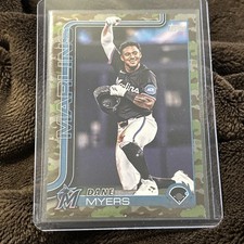 2025 Topps Update Dane Myers Camo Parallel 05/25 #US228 Marlins NM+ Pack Fresh