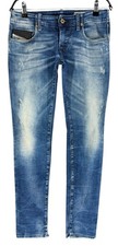 Diesel Donna Grupee Super Skinny Slim Stretch Jeans Taglia W27 L30