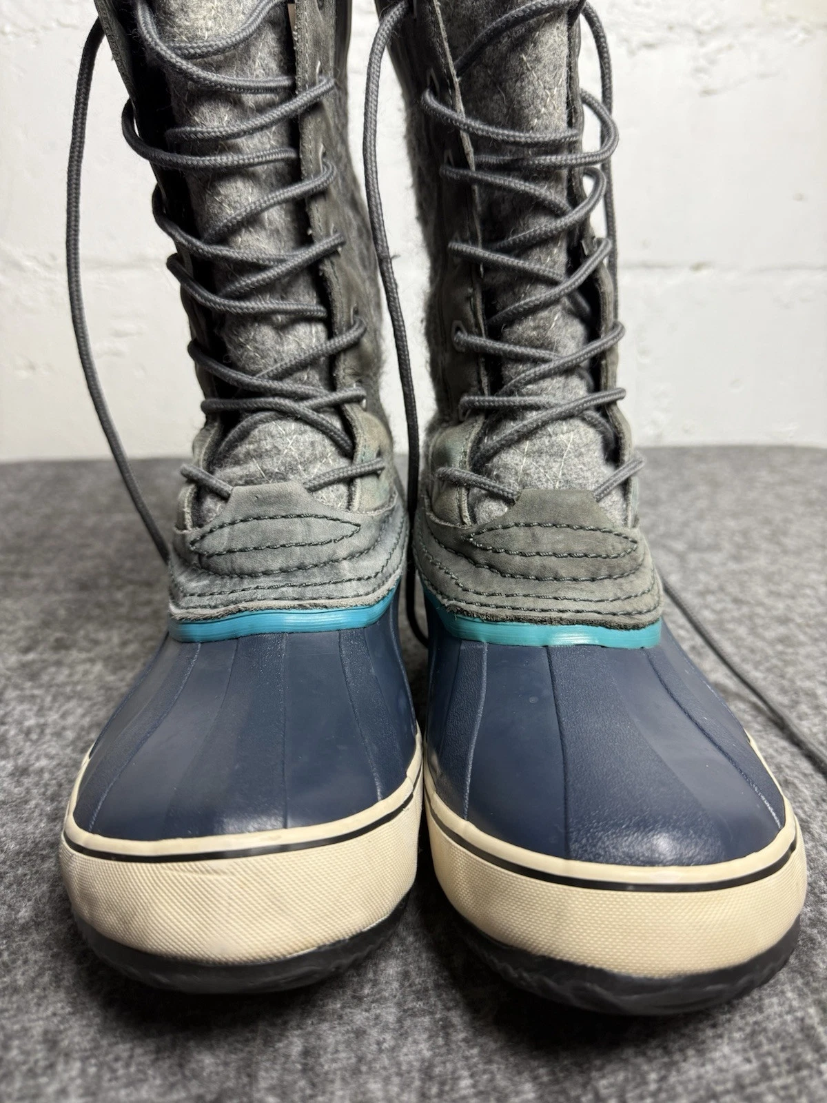 sorel sorelli tall waterproof rubber snow rain quilted lace boots