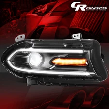 Right OE Style HID LED DRL Projector Headlight Lamps for 2015-2022 Dodge Charger