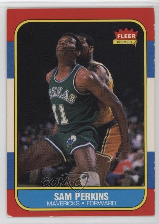 1986-87 Fleer Sam Perkins #86 6ns