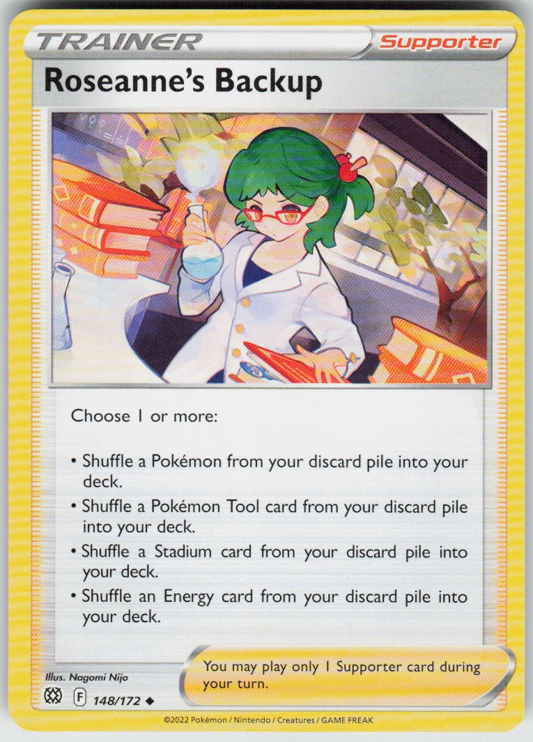 Roseanne's Backup 148/172 Uncommon Brilliant Stars Pokemon Lightly Played