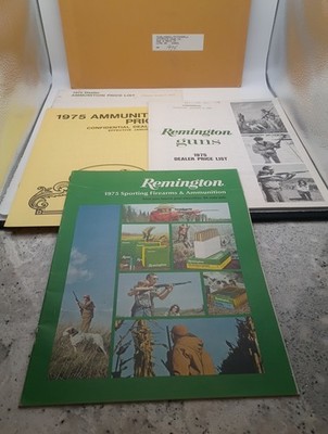 VTG 1975 Remington Firearms Ammunition Dealer Catalog & Price List