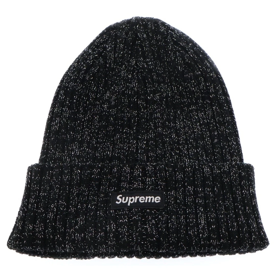 SUPREME 25SS bonnet surteint chapeau métallisé noir argent occasion 89e5124052094fa3f54d
