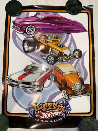 Hot Wheels RLC 2009 Red Line Club Larrys Garage Bone Shaker Membership Poster #2
