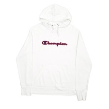 CHAMPION Hoodie Spellout Cotton Jumper Sweatshirt Mens M