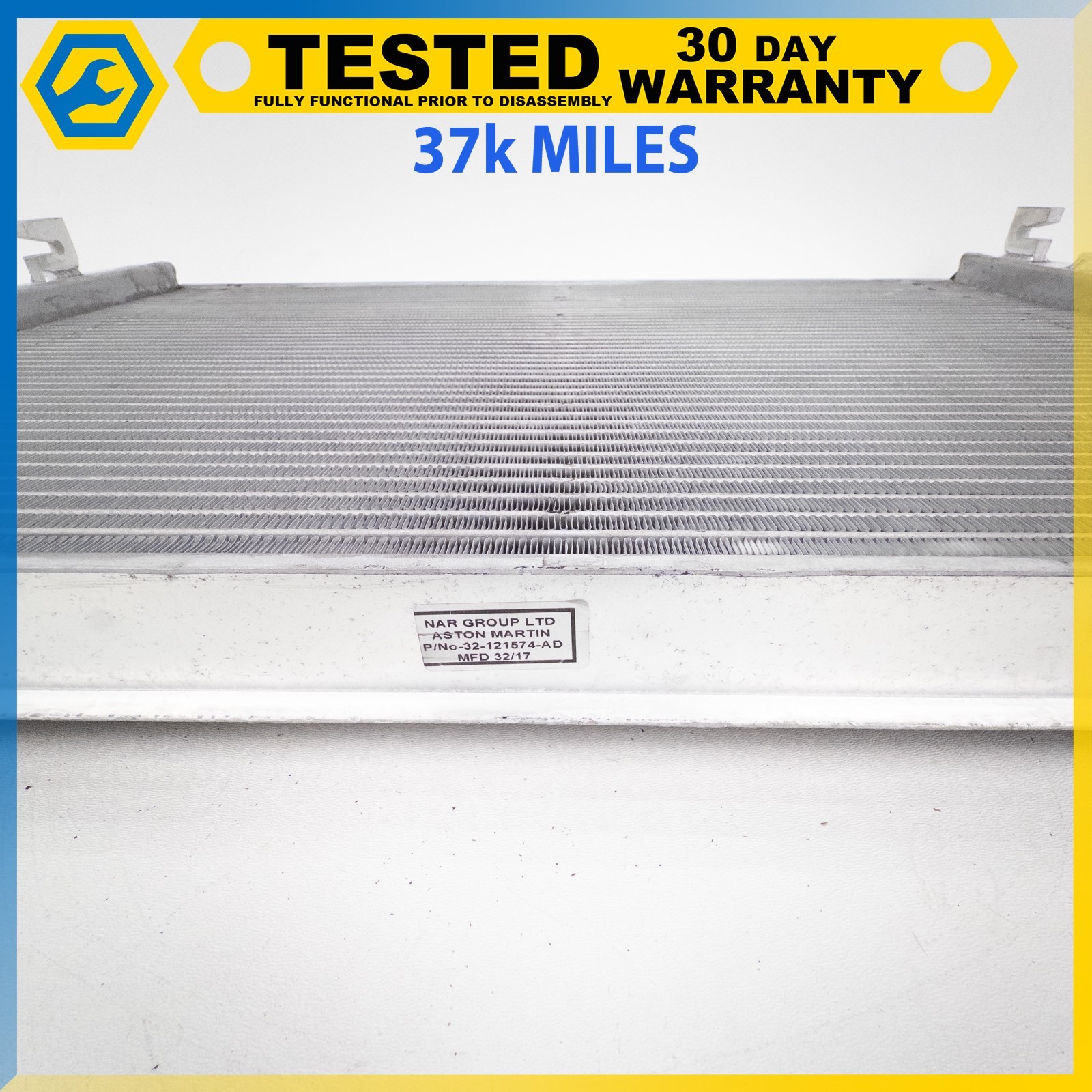 05-18 ASTON MARTIN DB9 V8 VANTAGE DBS RAPIDE WATER COOLING RADIATOR OEM
