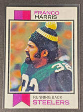 Franco Harris Topps 1973 Pittsburgh Steelers Football Base Set Card #89
