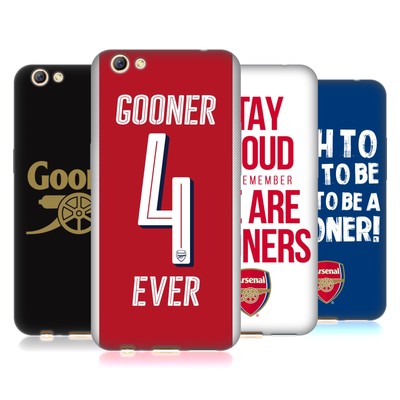 OFFICIAL ARSENAL FC GUNNERS SOFT GEL CASE FOR OPPO PHONES