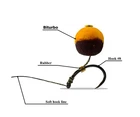 BOUNTY BITURBO 2in1 Hookbaits + Pop-Up Carp Fishing Color Mix Floating 8mm-14mm