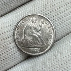 1872 Seated Liberty Half Dime, Nice Choice UNC Coin - Lustrous