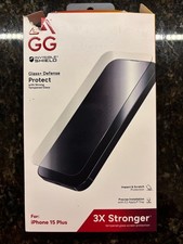 ZAGG InvisibleShield Glass Defense Screen Protector for Apple iPhone 15 Plus