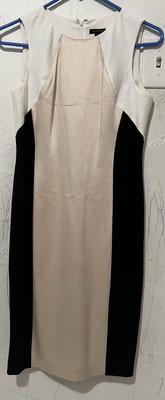 NWT ANN TAYLOR womens Size 0 Neutral textured color block sleeveless