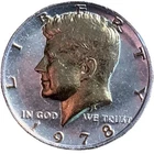 DANBURY MINT-KENNEDY HALF DOLLAR COLLECTION- 1978 -LAYERED 24 GOLD & .999 SILVER