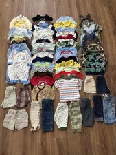 Lot Of 40 Pieces Baby Boys Clothing 3-6 Months Mixed Brands Jumpsuits and Pants