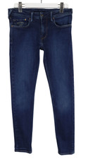 Pepe Jeans Vita Bassa Slim Skinny Uomo W33/L32 Zip Fly Elasticizzato Effetto Sbiadimento