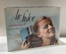 1970s Lady Schick AirStyler Model 338 – Super Power Mini Dryer – Works – NOS