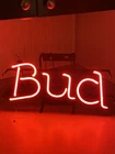VTG Bud / Budweiser Neon Beer Sign Franceformer Anheuser Busch 20x10x6 MAN CAVE