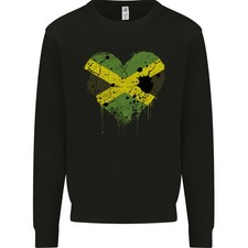Amore Bandiera Giamaicana Jamaica Day Calcio Felpa Uomo